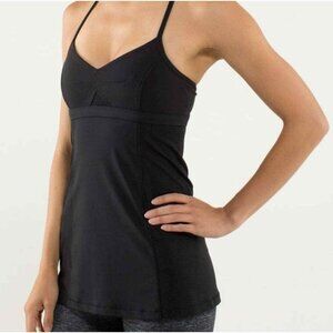 Lululemon Bend and Flow Tank Top sz 6 Black